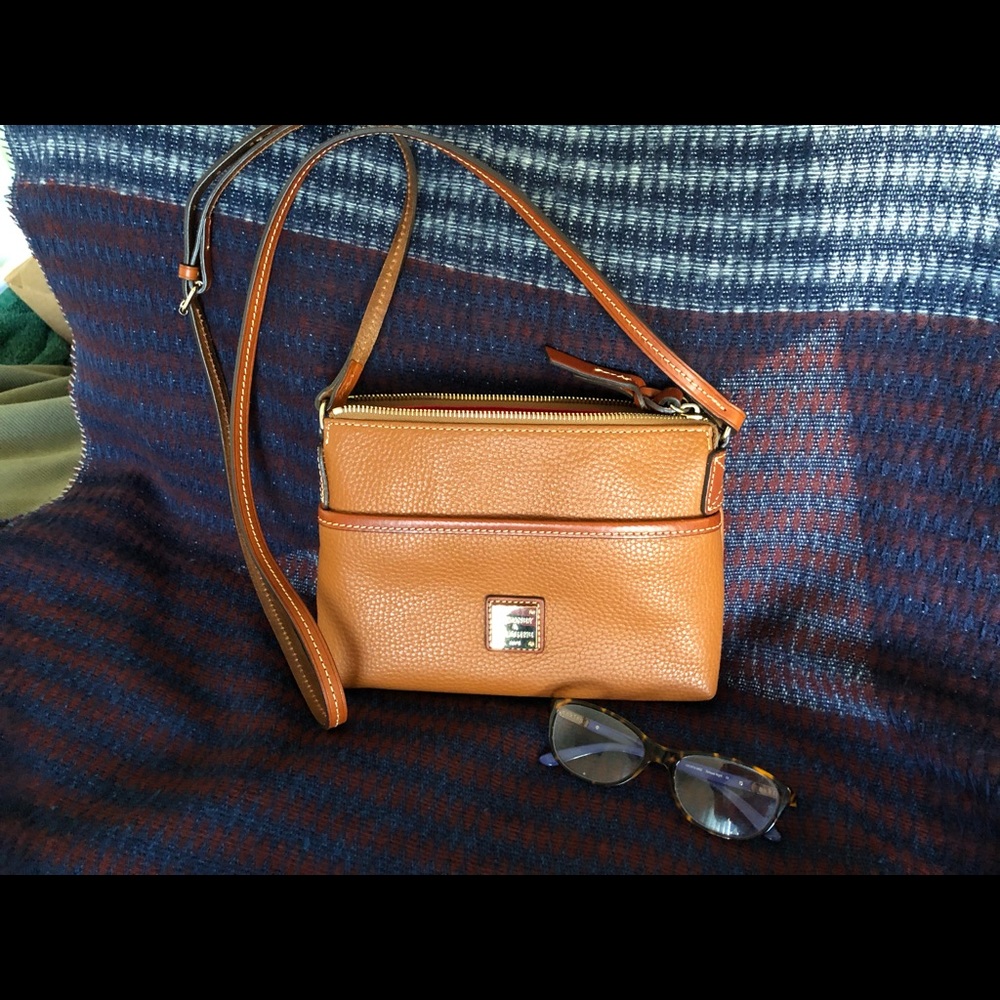 Authentic Dooney & Bourke leather crossbody